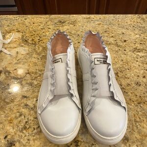 Kate Spade Lance Ruffle Sneakers - White Size 6